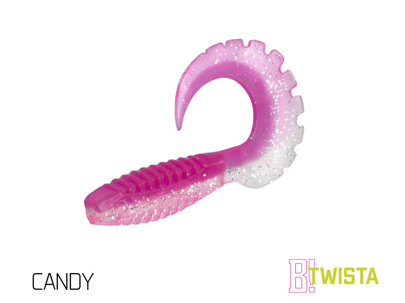 Umelá nástraha Delphin TWISTA UVs / 5ks 10cm/CANDY