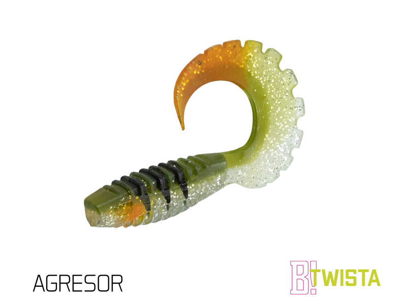 Umelá nástraha Delphin TWISTA UVs/ 5ks 8cm/AGRESOR