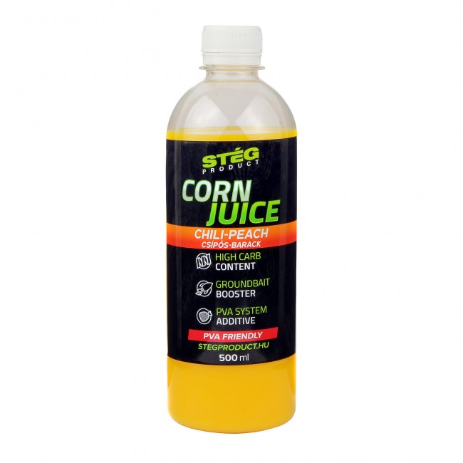Aróma Stég Corn Juice Chili-Broskyňa 500ml