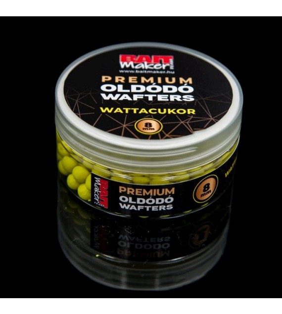 Pelety BAIT MAKER Premium Rozpustné Wafters Cukrová vata 8mm 25g