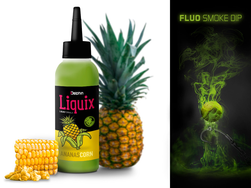 Fluo dip DELPHIN D SNAX LiquiX /100ml Kukurica-Ananás