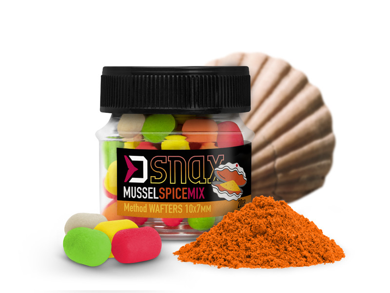 Nástraha DELPHIN MIX D SNAX WAFT 10x7mm/20g Mušľa-Korenie