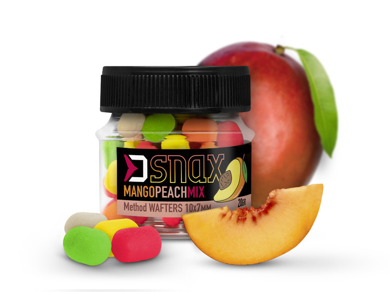 Nástraha DELPHIN MIX D SNAX WAFT 10x7mm/20g Mango-Broskyňa