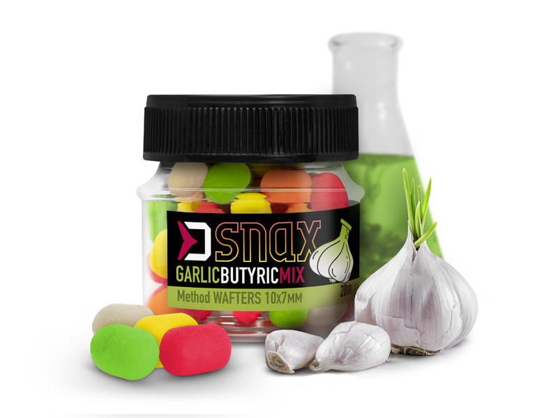 Nástraha DELPHIN MIX D SNAX WAFT 10x7mm/20g Cesnak-Butyric
