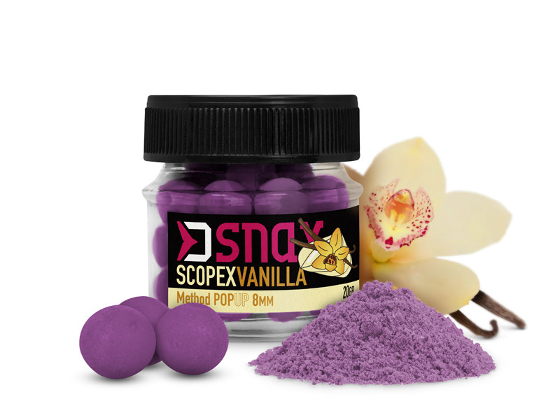 Nástraha DELPHIN D SNAX POP 5.5mm/20g Scopex-Vanilka