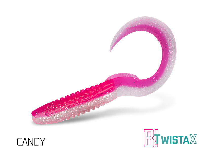 Umelá nástraha Delphin TwistaX Eeltail UVs / 5ks 15cm/CANDY