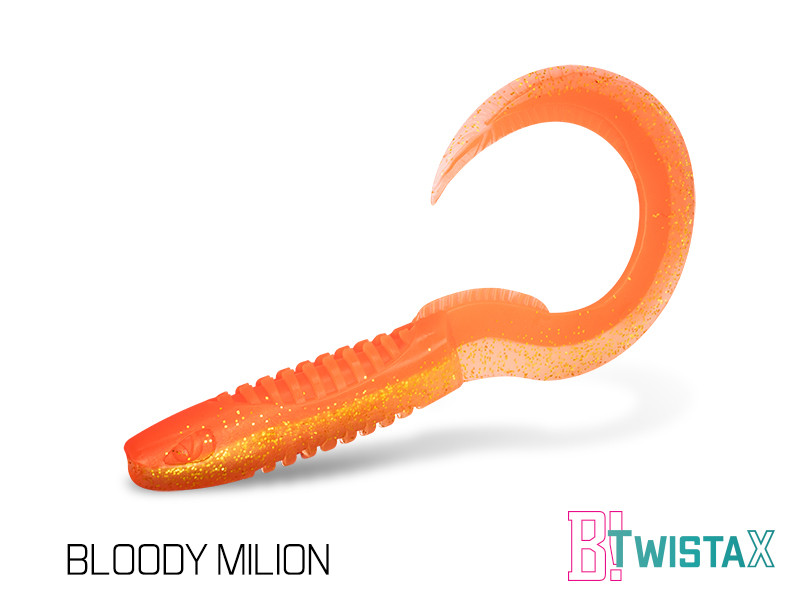 Umelá nástraha Delphin TwistaX Eeltail UVs / 5ks 15cm/BLOODY MILION