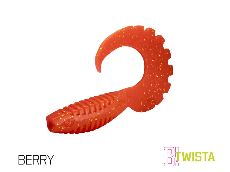 Umelá nástraha Delphin TWISTA UVs / 5ks 8cm/BERRY