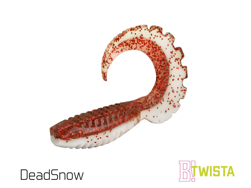Umelá nástraha Delphin TWISTA UVs / 5ks 8cm/DeadSNOW
