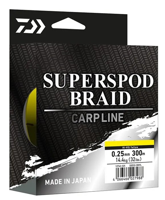 Šnúra Daiwa Superspod Braid 0,25mm 14,40kg 300m