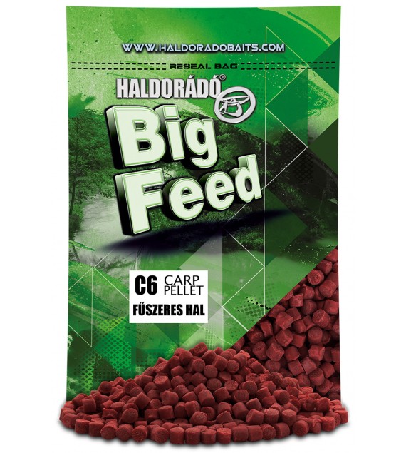 Pelety HALDORADO Big Feed - C6 Pellet - Korenistá ryba 700g