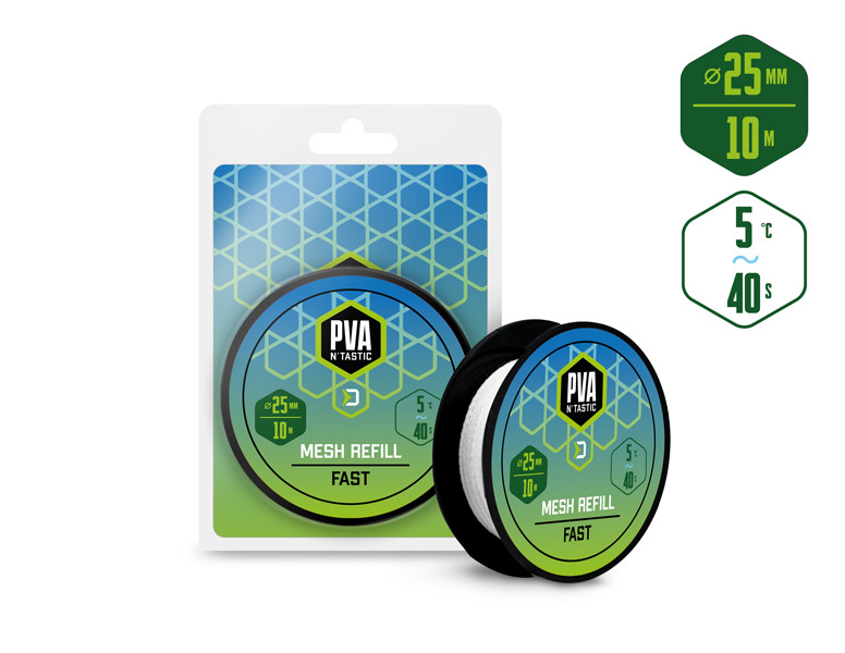 Pančucha náhradná Delphin PVA n´tastic / 10m - 25mm úzka - 25mm / Rýchlo rozpustná 