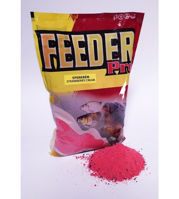 Krmivo TOP MIX FEEDER PRO Jahodový krém 1kg