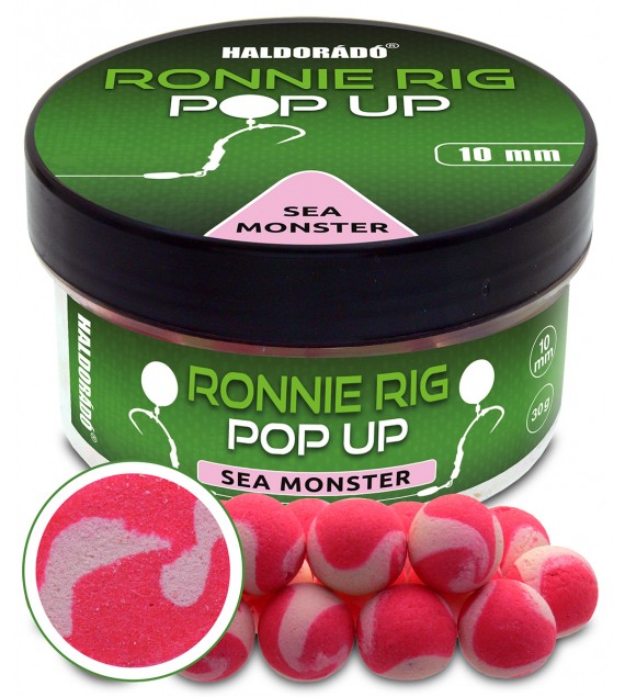 Boilies Haldorádó Ronnie Rig Pop Up - Sea Monster 10mm