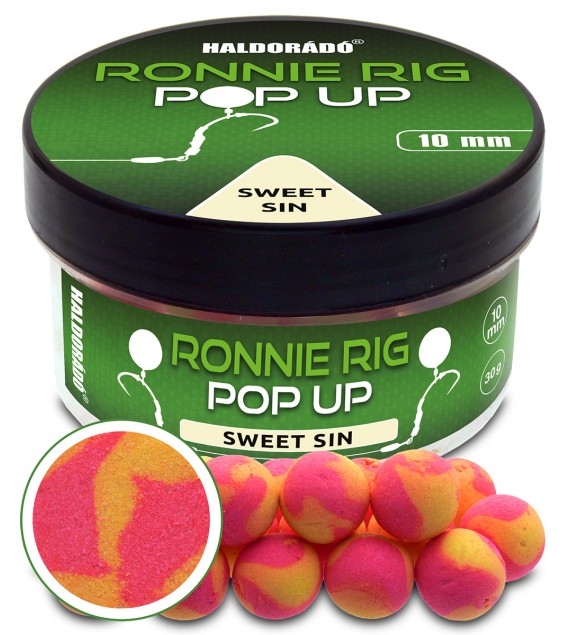 Boilies Haldorádó Ronnie Rig Pop Up - Sweet Sin 10mm
