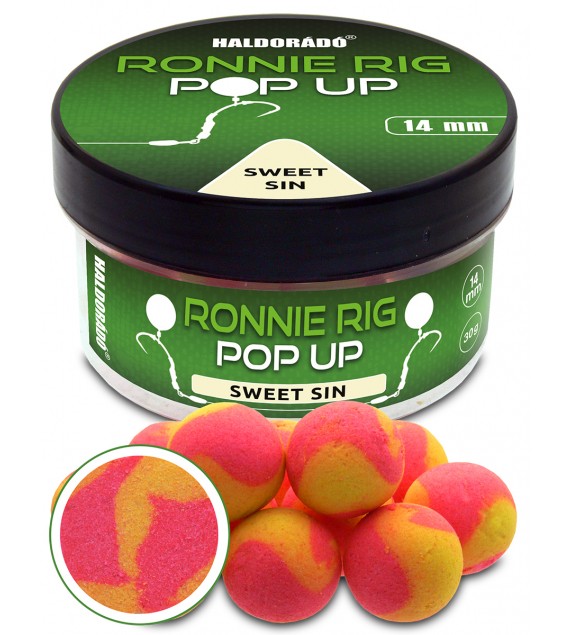 Boilies Haldorádó Ronnie Rig Pop Up - Sweet Sin 14mm