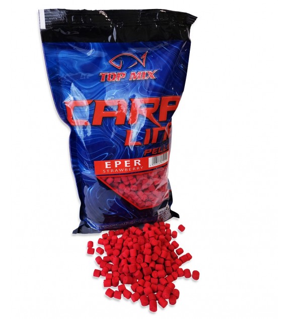 Pelety Top Mix Carp Line krmé pelety Jahoda 800gr