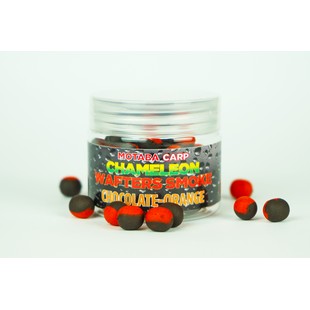 Pelety Motaba Carp Chameleon Fluo Wafters Čokoláda - Pomaranč 10mm