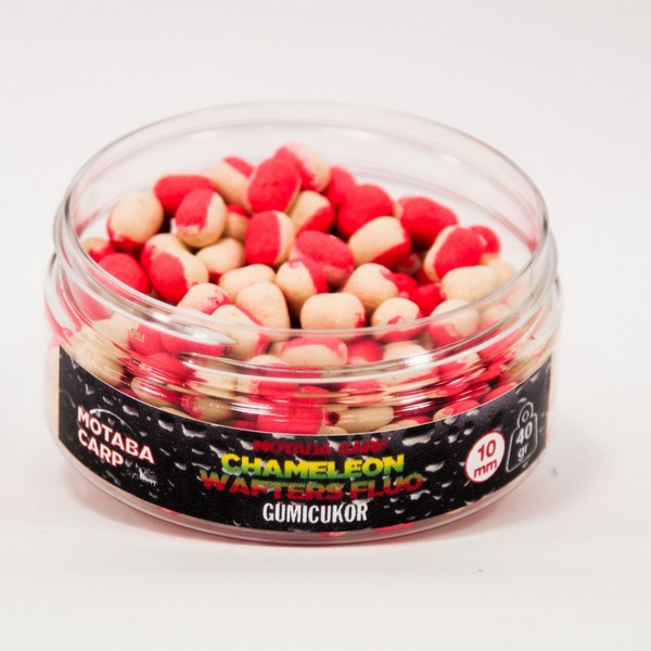 Pelety Motaba Carp Chameleon Fluo Wafters Gumený cukrík 10mm