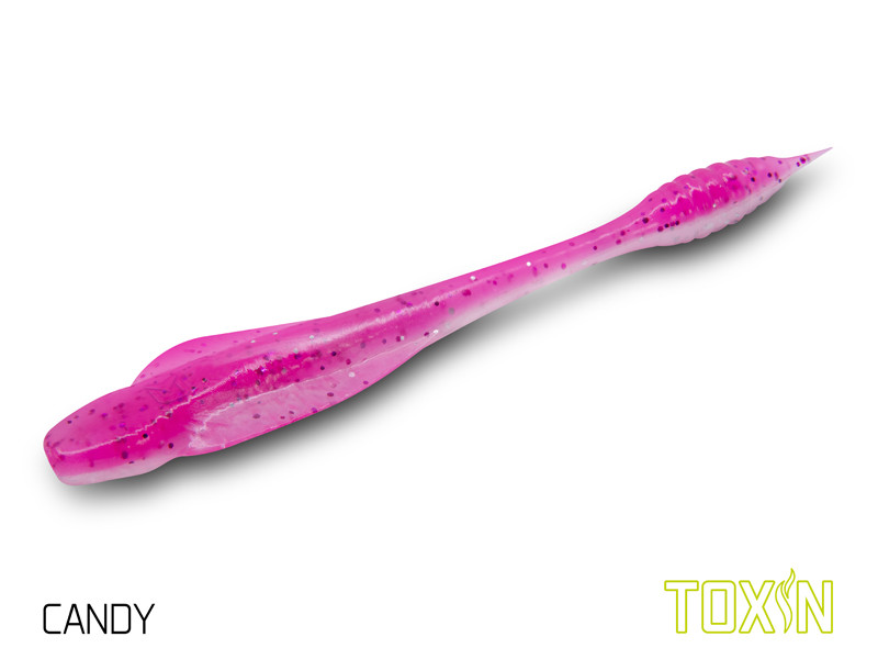 Umelá nástraha Delphin TOXIN Uvs / 8ks 8cm / CANDY