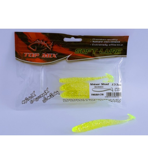 Top Mix Shiner Shad Chartreuse 100 mm
