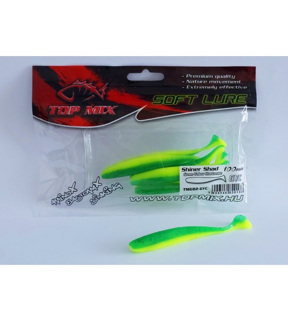 Top Mix Shiner Shad Green-Yellow Chartreuse 100 mm