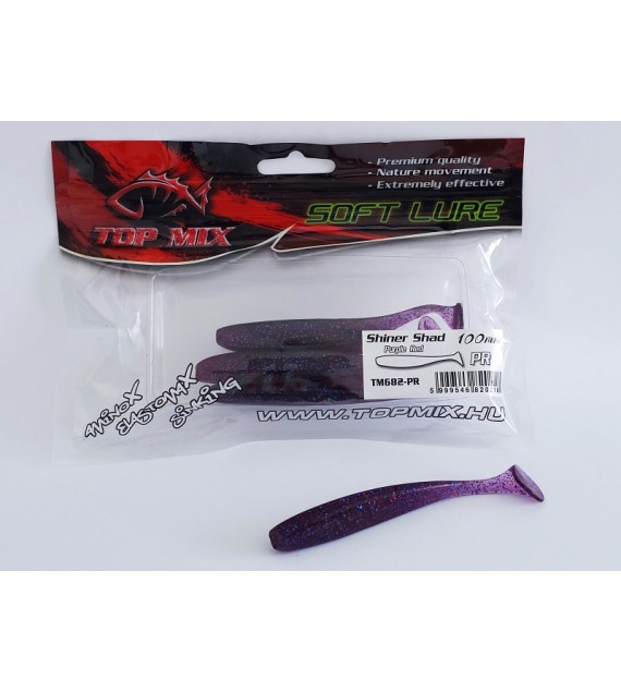 Top Mix Shiner Shad Purple Red 100 mm