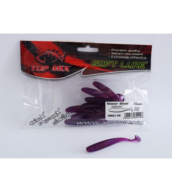 Top Mix Shiner Shad Purple Red 76 mm