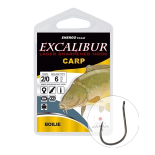 Háčik EXCALIBUR Carp Boilies BN č.2/0