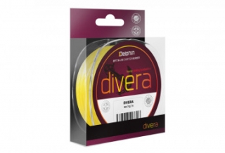 Šnúra Delphin DIVERA Feeder / žltá | 0,12mm 12lbs 150m