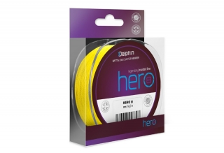 Šnúra Delphin HERO 8 / fluo žltá 0,22mm 17,70kg 117m
