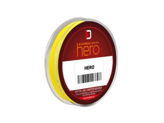 Šnúra Delphin HERO 4 / fluo žltá 0,25mm 16,80kg 15m