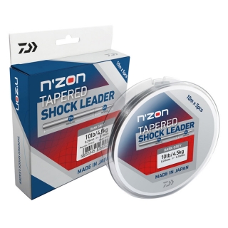 Šokový vlasec na feeder DAIWA N'ZON 5x0,22-0,30mm 10m Tapered Shock Leader 