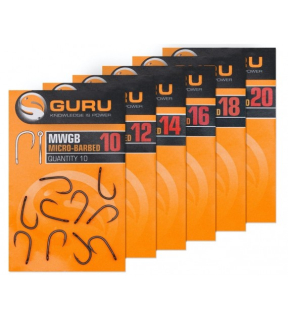 Háčiky GURU MWG Hook size 12 (Barbed/Eyed)