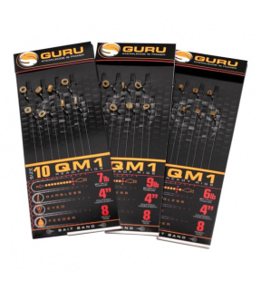 Naviazané háčiky GURU QM1 16 Bait Bands 10cm (0.17mm)