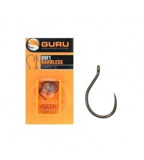 Háčiky GURU QM1 Hook size 14 (Barbless/Eyed)