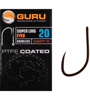 Háčiky GURU Super LWG Hook Size 14 (Barbless/Eyed)