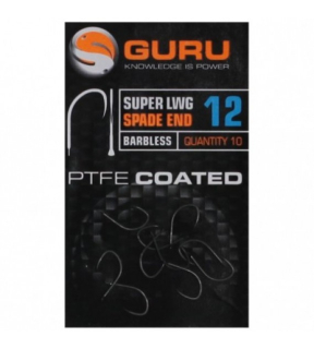 Háčiky GURU Super LWG Hook Size 16 (Barbless/Spade End)