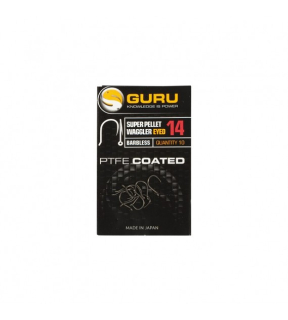 Háčiky GURU Super Pellet Waggler Hook size 12 (Barbless/Eyed)