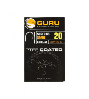 Háčiky GURU Super XS Hook size 12 (Barbless/Spade End)