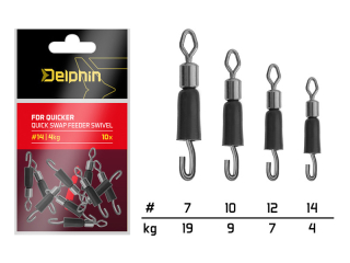 Rýchloobratlík s gumičkou Delphin FDR Quicker / 10ks #10/9kg