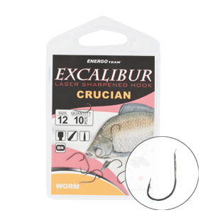 Háčik EXCALIBUR Crucian Worm NS č.14 10ks/bal.