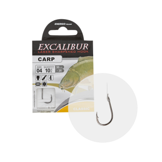 Naviazaný háčik EXCALIBUR Carp Classic BN č.8 10ks/bal.