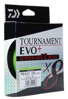 Šnúra Daiwa Tournament X8 Braid Evo+ Superslim UL 135m 0,5mm 6,40kg