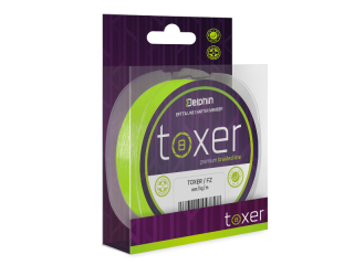 Šnúra Delphin TOXER / fluo zelená 0,23mm 12,8kg 150m