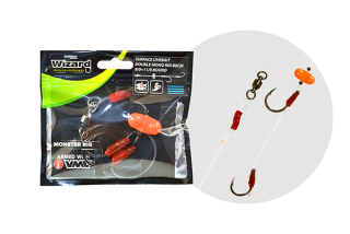 WIZARD Monster Surface Liverbait Double Mono Rig 7/0+9/0 CLASSIC