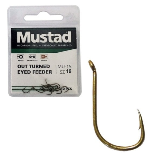 Háčik MUSTAD Ultra NP Out Turned Eyed Feeder č.16 10ks/bal.