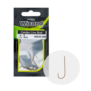Háčik Wizard Zander Live Bait Light č.6 8ks/bal.