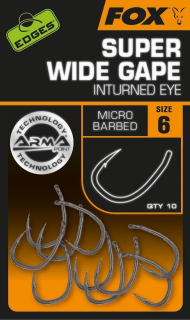 Háčiky FOX Edges Armapoint Super Wide Gape Inturned Eye č.6