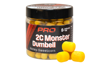 Pelety CARP EXPERT PRO 2C Monster Dumbell Wafter Honey-Sweetcorn 8x10 mm